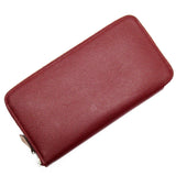 Hermes HERMES Round Long Wallet Azap Silk In Leather Burgundy Multicolor Women's w0281a