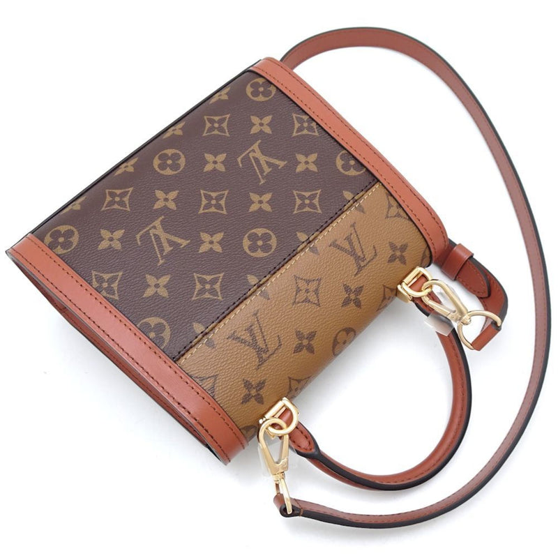 LOUIS VUITTON Louis Vuitton Dauphine Capital M46751 2Way Bag Monogram Reverse Brown 351398 ☆