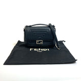 Fendi 8M0371 Pochette Crossbody Bag 2WAY Mini Hand Bag Shoulder Bag Black