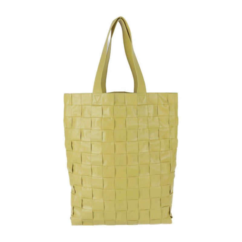 BOTTEGA VENETA Cassette Intrecciato Tote Bag 629070 Leather Yellow