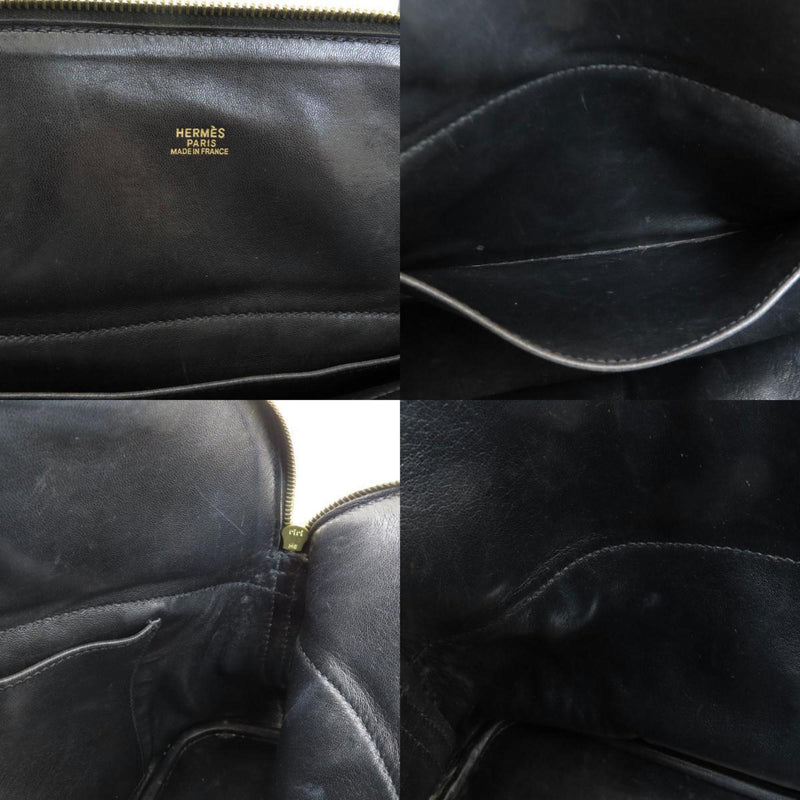 Hermes Bolide 31 Black Handbag Taurillon Women's