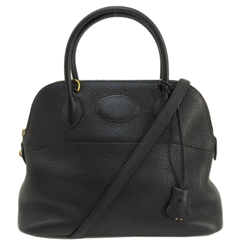 Hermes Bolide 31 Black Handbag Taurillon Women's