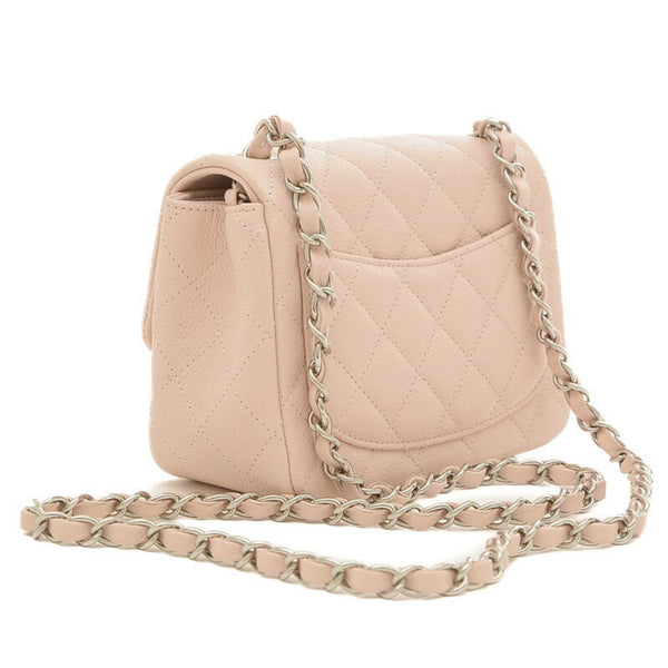 Chanel Matelasse Chain Shoulder Bag Caviar Pink A35200