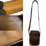 LOUIS VUITTON Amazon Monogram Pattern Leather Shoulder Bag Pochette Brown 60858