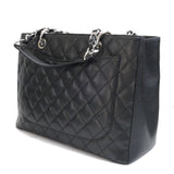 CHANEL Chanel Reprint Chain Tote GST Bag Black A20995 Caviar Skin Women's