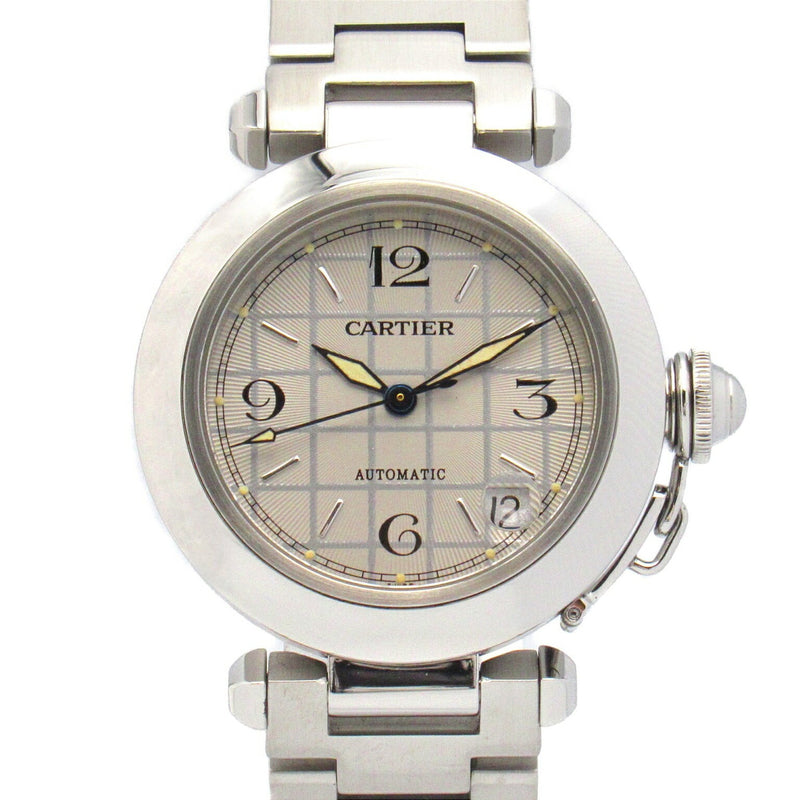 CARTIER Pasha Wristwatch Stainless Steel Men's Women's Grey W31023M7