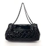 CHANEL Chanel Matelasse Chain Shoulder Bag Patent Leather Black Women's N4075095