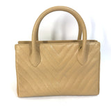 Chanel Tote Bag Hand Bag Beige