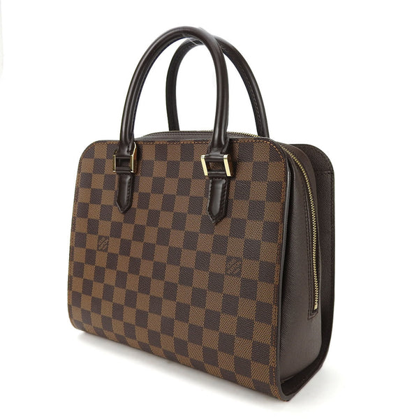 Louis Vuitton Handbag Triana N51155 Damier Ebene Leather Women's LV LOUIS VUITTON hand bag leather pvc