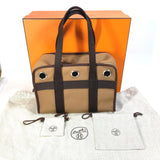 Hermes H800639EK01 Pet Dog Tote Bag Bag for small dogs under 5kg Bag pet carrier bag Duffle Bag Fauve /Fou Brown