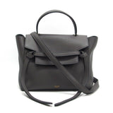 Celine Micro Belt Design Handbag Dark Grey