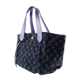 LOUIS VUITTON Louis Vuitton Cabas Ipanema PM Beach Line Handbag M95983 Canvas Leather Marine Tote Bag Monogram