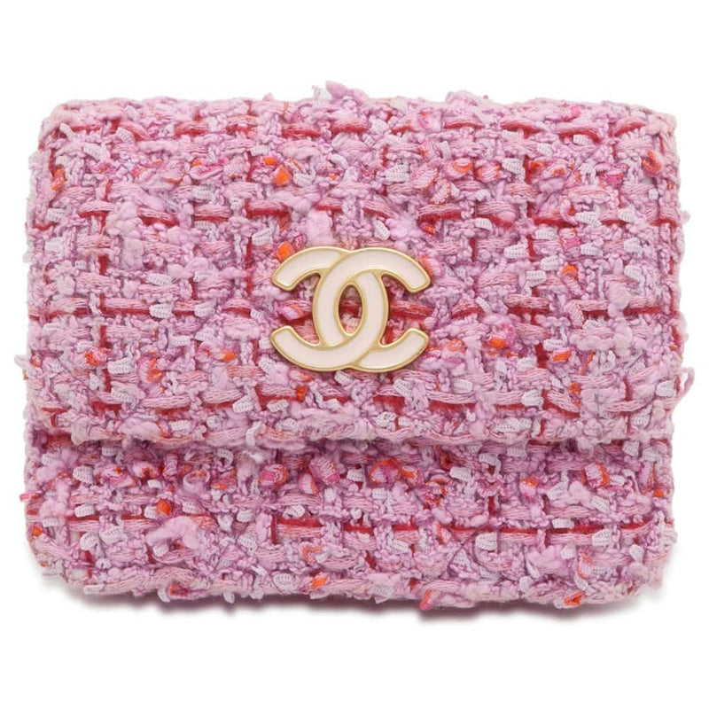 Chanel Chain Waist Wallet Coco Mark Tweed CHANEL Card