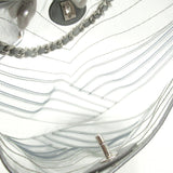 CHANEL Chain Shoulder Bag, Vinyl, Women's, Clear, Silver