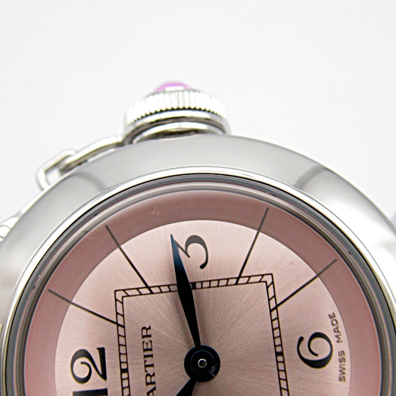 CARTIER Miss Pasha Wrist Watch W3140008 Quartz Pink Stainless Steel W3140008