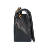 Chanel Matelasse Shoulder Bag Lambskin Black Women's CHANEL Chain