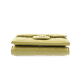 CHANEL Small Wallet Timeless Classic Trifold AP0230 Y04059 N0200 Lambskin Khaki Green Matelasse