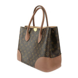 LOUIS VUITTON Louis Vuitton Flandrin Handbag M41597 Monogram Canvas Leather Brown Bois de Rose Shoulder Bag Tote