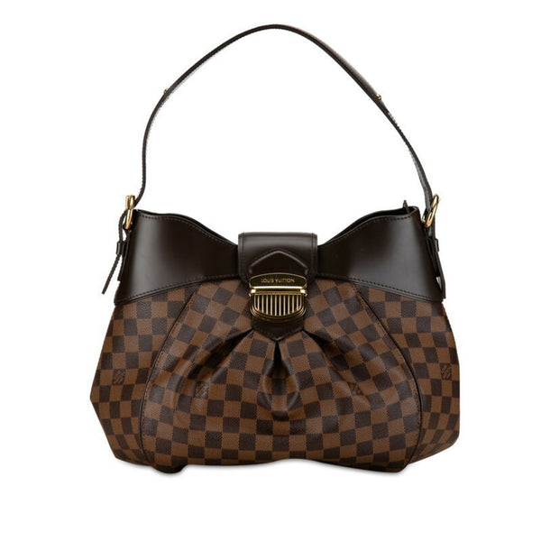 Louis Vuitton Damier Sistine MM Shoulder Bag N41541 Brown PVC Leather Women's LOUIS VUITTON