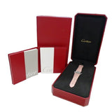 Cartier Women's Tank Divan Watch, Pink Shell, Quartz, Stainless Steel, Leather, W6301455, Silver,