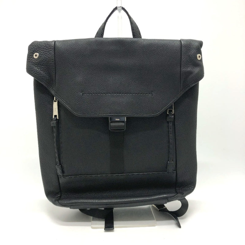 Fendi 7VZ011 Backpack Black SilverHardware