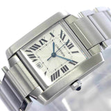 Cartier Tank Francaise LM W51002Q3 Men's Watch Silver Automatic