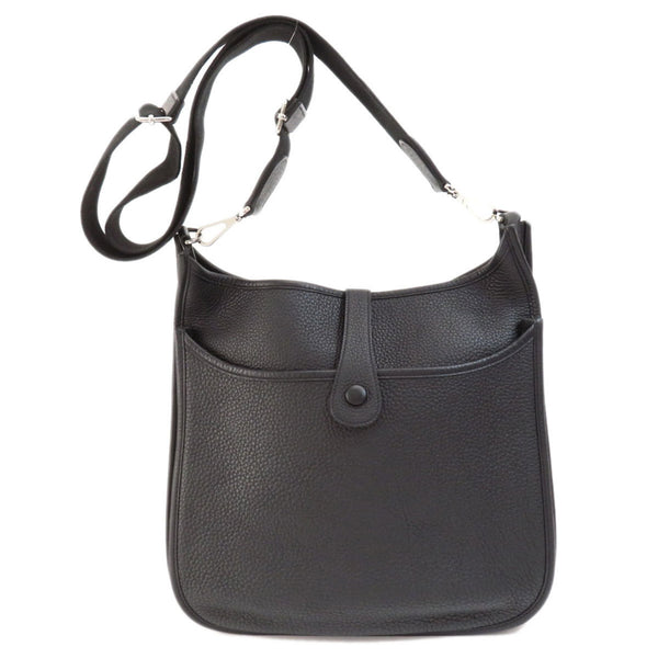 Hermes Evelyn 3 Black Shoulder Bag Togo Ladies HERMES