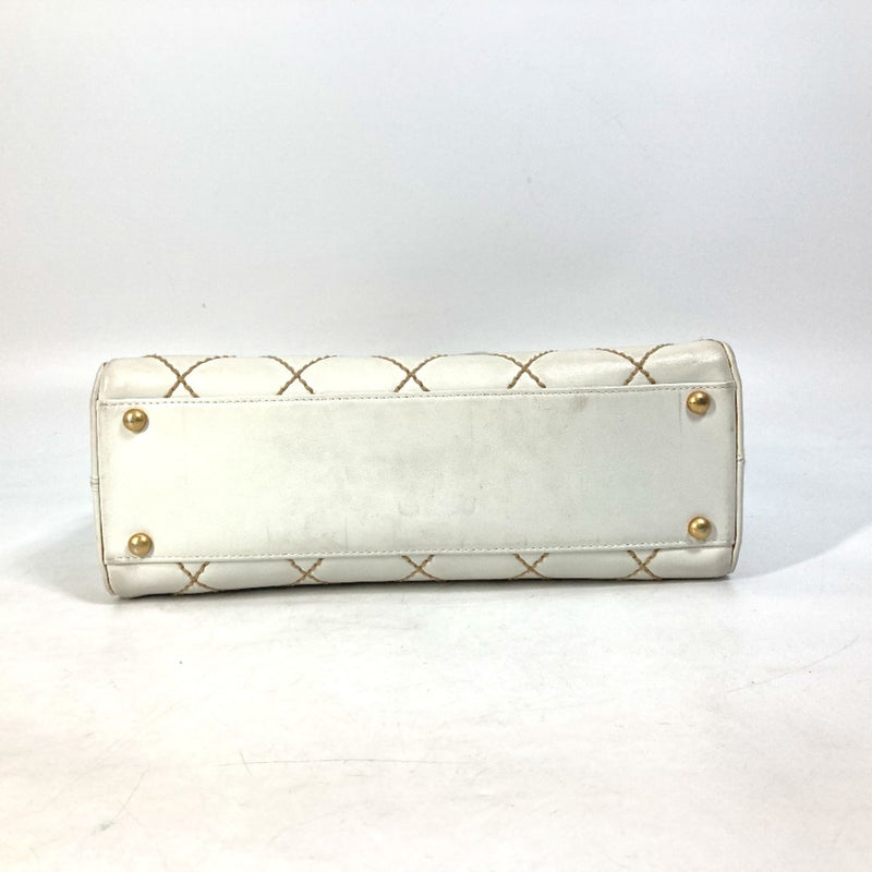 Chanel CC Mark bag Vintage Mini Duffle Bag Shoulder Bag Hand Bag White