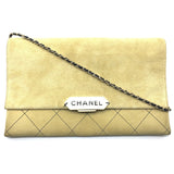 Chanel CHANEL logo Bag Flap Single Chain Shoulder Bag Beige Beige x GoldHardware