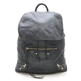 BALENCIAGA Classic Traveler S Rucksack Backpack Leather Grey Mirror Missing 387285