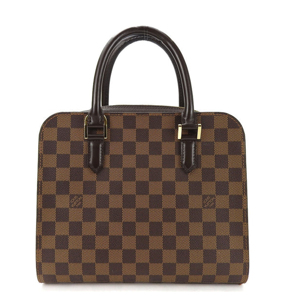 Louis Vuitton Handbag Triana N51155 Damier Ebene Leather Women's LV LOUIS VUITTON hand bag leather pvc