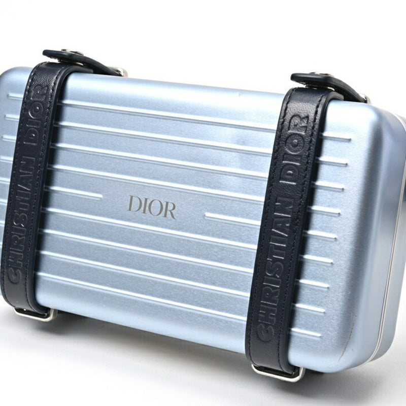 Christian Dior Dior DIOR Rimowa Collaboration Personal Alum Crossbody Bag Shoulder 99090004 Light Blue S-156110