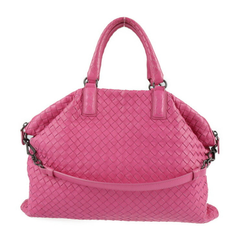 BOTTEGA VENETA Bottega Veneta convertible bag intrecciato handbag 354216 leather pink 2WAY semi-shoulder tote