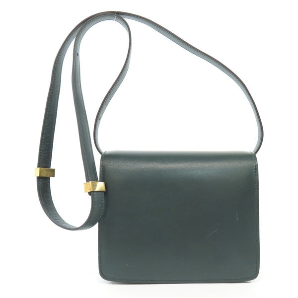 CELINE Classic Box Shoulder Bag Leather Women's