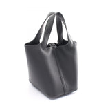 Hermes HERMES Picotin Lock PM Handbag Bag Taurillon Clemence Women's Black