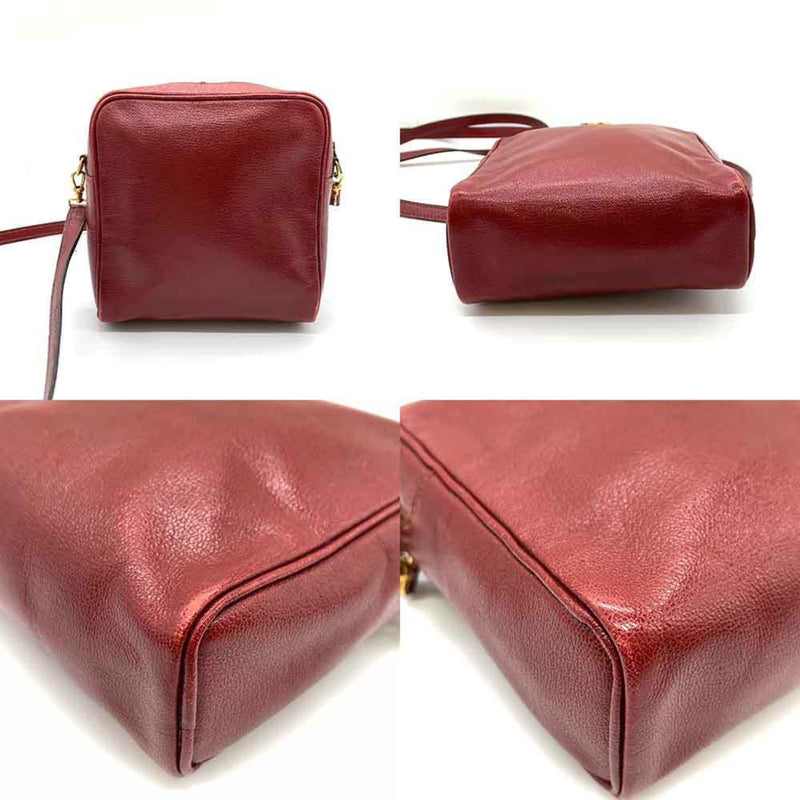 Hermes Bag Jockey Red Shoulder Pochette Crossbody Square Horse Ladies Leather Chevre HERMES