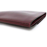 Hermes Clutch Bag Faco Bordeaux Leather Boxcalf 〇H HERMES Flap Women's Men's