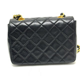 CHANEL 2208 Matelasse Chain Shoulder Bag Lambskin Women's Black