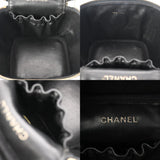 CHANEL Vanity Black A01998 Women's Caviar Skin Handbag