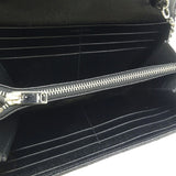 Saint Laurent Paris Cassandra Envelope Chain Wallet Women's Long 393953 Grained Calf Leather Black