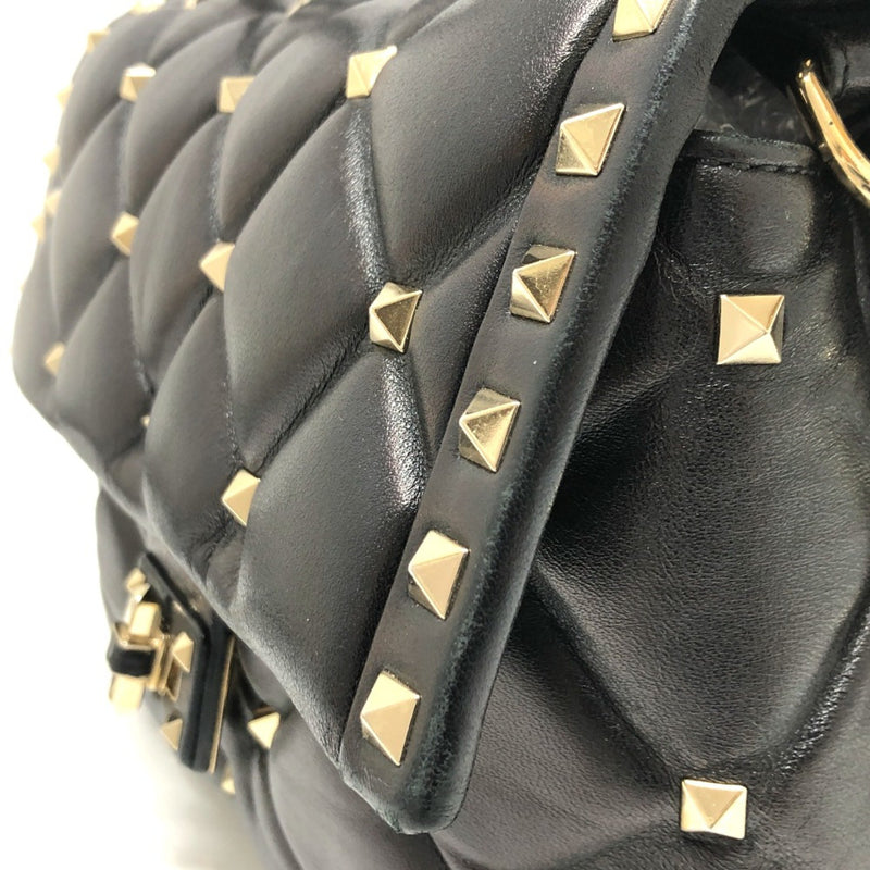 Valentino-Galavani BL-PB55NAP0 Rock studs 2WAY Shoulder Bag Black GoldHardware