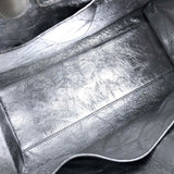 Christian CHRISTIAN DIOR Bag 2WAY Hand Bag Metallic Silver