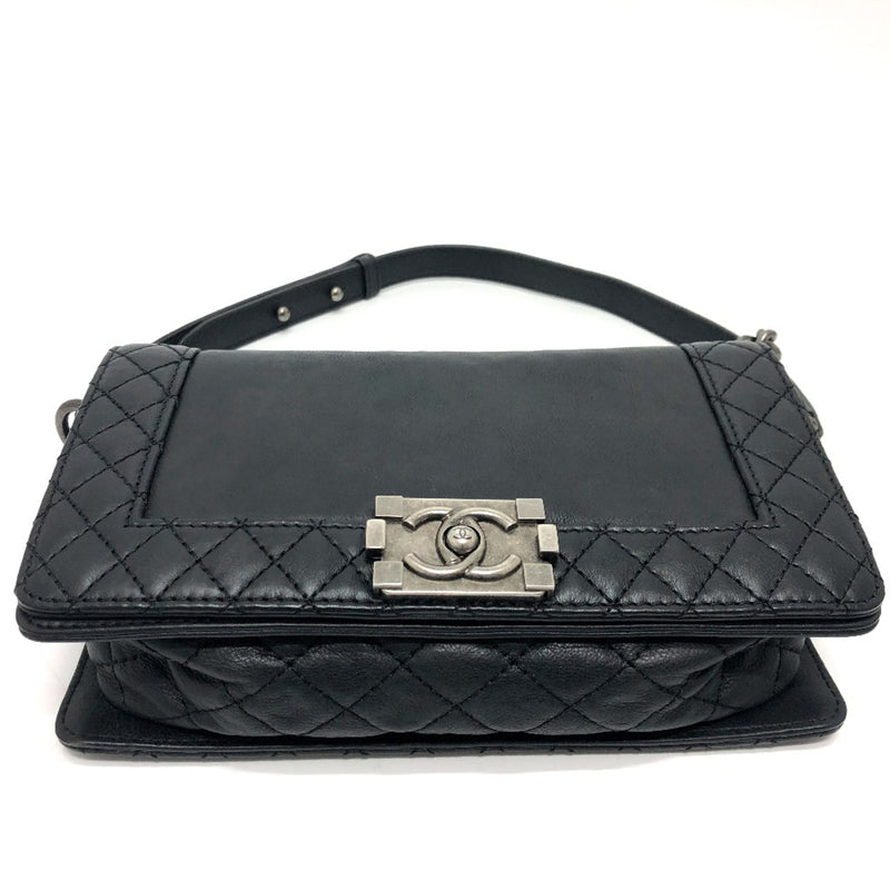 Chanel A92193 CC Mark Chain Shoulder Bag Black SilverHardware