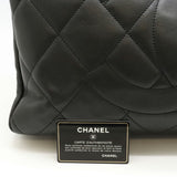 CHANEL Chanel Matelasse Coco Mark Tote Bag Large Caviar Skin Leather Black 6886