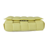 BOTTEGA VENETA Bottega Veneta chain cassette shoulder bag 631421 lambskin yellow silver hardware intrecciato