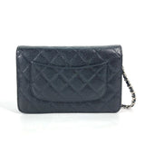 Chanel AP0250 Quilted CC Shoulder Bag Chain Bag Crossbody Bag Long Wallet Black SilverHardware