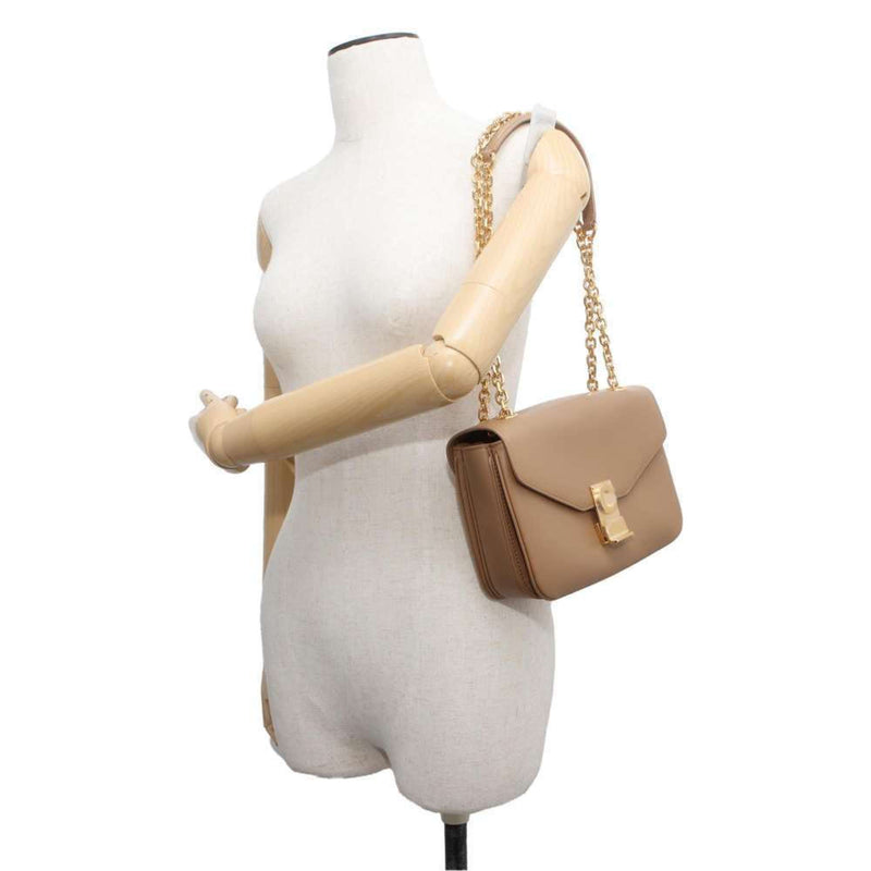 Celine Shoulder Bag C Medium Chain Calf Leather 187253 CELINE Beige Sale