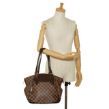 Louis Vuitton Damier Verona PM Handbag Tote Bag N41117 Brown PVC Leather Women's LOUIS VUITTON