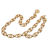 Chanel Coco Mark Chain Belt, Gold Plated, Women's, CHANEL