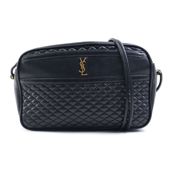 Saint Laurent SAINT LAURENT Crossbody Shoulder Bag Leather Black Women's 648990